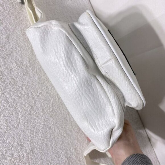 Vintage White Faux Leather Florida Sport Fanny Pack Bum Bag - Picture 11 of 15